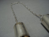Museum Quality Vintage Navajo Sterling Native American Jewelry Silver Shell Necklace Old-Nativo Arts