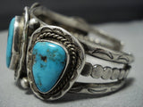 Museum Quality Vintage Navajo Sterling Silver Bracelet Cuff Native American Jewelry-Nativo Arts