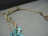 Museum Quality Vintage Navajo Turquoise Jacla Necklace Native American Jewelry-Nativo Arts