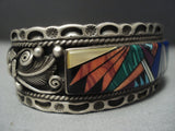 Museum Quality! Vintage Navajo Turquoise Sterling Native American Jewelry Silver Bracelet Old-Nativo Arts