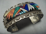 Museum Quality! Vintage Navajo Turquoise Sterling Native American Jewelry Silver Bracelet Old-Nativo Arts
