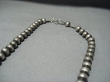 Museum Quality Vintage Navajo Turquoise Sterling Silver Squash Blossom Necklace-Nativo Arts