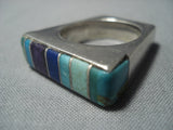 Museum Quality Vintage Navajo Turquoise Sugulite Sterling Native American Jewelry Silver Ring-Nativo Arts
