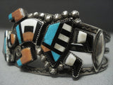Museum Quality Vintage Zui Turquoise Sterling Native American Jewelry Silver Bracelet-Nativo Arts