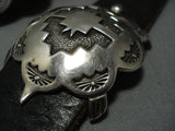 Museum Reg Dewakuka Vintage Native American Jewelry Hopi Sterling Silver Turtle Concho Belt Old-Nativo Arts