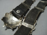 Museum Reg Dewakuka Vintage Native American Jewelry Hopi Sterling Silver Turtle Concho Belt Old-Nativo Arts