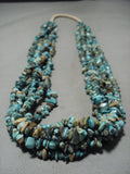 Museum 'Squawwrap' Navajo Native American Jewelry jewelry Royston Turquoise Necklace-Nativo Arts