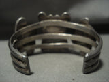 Museum Vintage #8 Turquoise Native American Jewelry Silver Bracelet Old-Nativo Arts