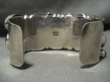 Museum Vintage **ancient Tree Sap And Turquoise** Native American Jewelry Silver Nakai Bracelet-Nativo Arts