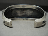 Museum Vintage Deep Blue Carico Lake Turquoise Native American Jewelry Silver Bracelet-Nativo Arts
