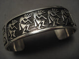 Museum Vintage Hopi Dancing Native American Jewelry Silver Bracelet-Nativo Arts