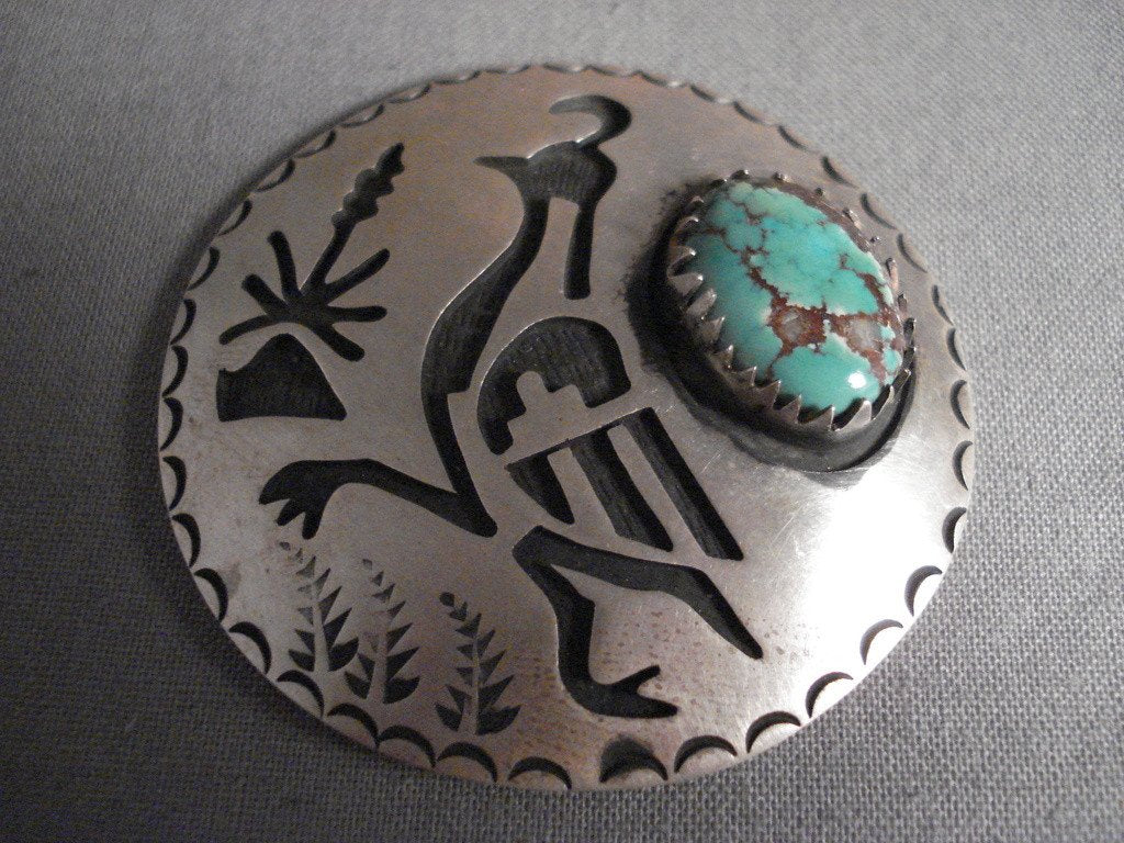 Museum Vintage Hopi 'Running Bird' Royston Turquoise Native American J ...