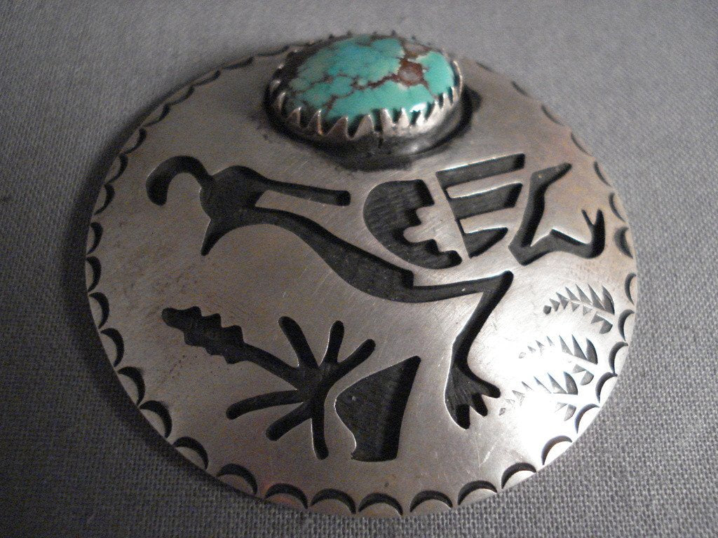 Museum Vintage Hopi 'Running Bird' Royston Turquoise Native American J ...