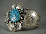 Museum Vintage Hopi Turquoise Native American Jewelry Silver Bracelet-Nativo Arts
