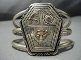 Museum Vintage Native American Jewelry Navajo 14k Gold Sterling Silver Bracelet Cuff-Nativo Arts