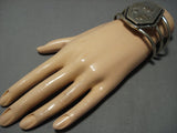 Museum Vintage Native American Jewelry Navajo 14k Gold Sterling Silver Bracelet Cuff-Nativo Arts