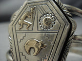 Museum Vintage Native American Jewelry Navajo 14k Gold Sterling Silver Bracelet Cuff-Nativo Arts