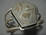 Museum Vintage Native American Jewelry Navajo 14k Gold Sterling Silver Bracelet Cuff-Nativo Arts