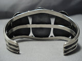 Museum Vintage Native American Jewelry Navajo Old Blue Carico Lake Turquoise Sterling Silver Bracelet-Nativo Arts