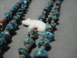 Museum Vintage Native American Jewelry Navajo Polar Bear Turquoise Jacla Necklace Old-Nativo Arts