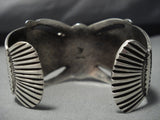 Museum Vintage Native American Jewelry Navajo Royston Turquoise Concho Sterling Silver Bracelet Old-Nativo Arts