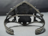 Museum Vintage Native American Jewelry Navajo Royston Turquoise Sterling Silver Bracelet Cuff Old-Nativo Arts