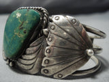 Museum Vintage Native American Jewelry Navajo Royston Turquoise Sterling Silver Bracelet Old-Nativo Arts