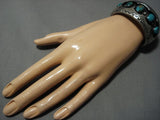 Museum Vintage Native American Jewelry Navajo Royston Turquoise Sterling Silver Bracelet Old-Nativo Arts