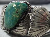Museum Vintage Native American Jewelry Navajo Royston Turquoise Sterling Silver Bracelet Old-Nativo Arts