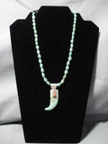 Museum Vintage Native American Jewelry Navajo Royston Turquoise Sterling Silver Necklace Old-Nativo Arts
