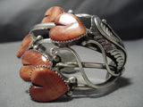 Museum Vintage Native American Jewelry Navajo Spiny Oyster Sterling Silver Bracelet Cuff Old-Nativo Arts