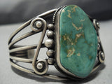 Museum Vintage Native American Jewelry Navajo Vivian Royston Turquoise Sterling Silver Bracelet-Nativo Arts