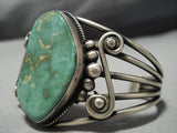Museum Vintage Native American Jewelry Navajo Vivian Royston Turquoise Sterling Silver Bracelet-Nativo Arts