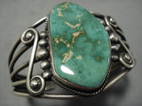 Museum Vintage Native American Jewelry Navajo Vivian Royston Turquoise Sterling Silver Bracelet-Nativo Arts