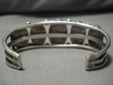 Museum Vintage Native American Navajo Aqua Turquoise Sterling Silver Bracelet Old Cuff-Nativo Arts