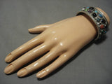 Museum Vintage Native American Navajo Crow Springs Turquoise Sterling Silver Bracelet Old Cuff-Nativo Arts