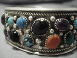 Museum Vintage Native American Navajo Crow Springs Turquoise Sterling Silver Bracelet Old Cuff-Nativo Arts