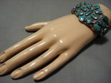 Museum Vintage Native American Navajo Early 1900's Royston Turquoise Sterling Silver Bracelet-Nativo Arts