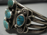 Museum Vintage Native American Navajo Early 1900's Royston Turquoise Sterling Silver Bracelet-Nativo Arts