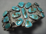 Museum Vintage Native American Navajo Early 1900's Royston Turquoise Sterling Silver Bracelet-Nativo Arts