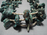 Museum Vintage Native American Navajo Green Turquoisenative American Necklace Old-Nativo Arts