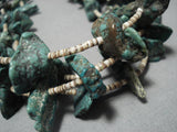 Museum Vintage Native American Navajo Green Turquoisenative American Necklace Old-Nativo Arts