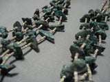 Museum Vintage Native American Navajo Green Turquoisenative American Necklace Old-Nativo Arts