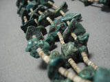 Museum Vintage Native American Navajo Green Turquoisenative American Necklace Old-Nativo Arts