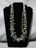 Museum Vintage Native American Navajo Green Turquoisenative American Necklace Old-Nativo Arts