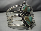 Museum Vintage Native American Navajo Heart Royston Turquoise Sterling Silver Bracelet Old-Nativo Arts