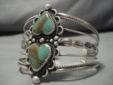 Museum Vintage Native American Navajo Heart Royston Turquoise Sterling Silver Bracelet Old-Nativo Arts