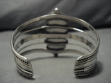Museum Vintage Native American Navajo Heart Royston Turquoise Sterling Silver Bracelet Old-Nativo Arts