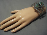 Museum Vintage Native American Navajo Heart Royston Turquoise Sterling Silver Bracelet Old-Nativo Arts
