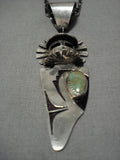 Museum Vintage Native American Navajo Royston Turquoise Sterling Silver Necklace Old-Nativo Arts